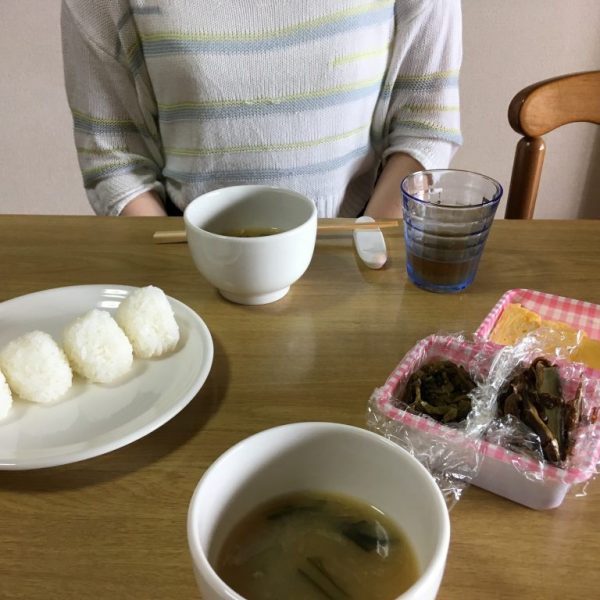 第１回　おむすびとお味噌汁、珈琲の会